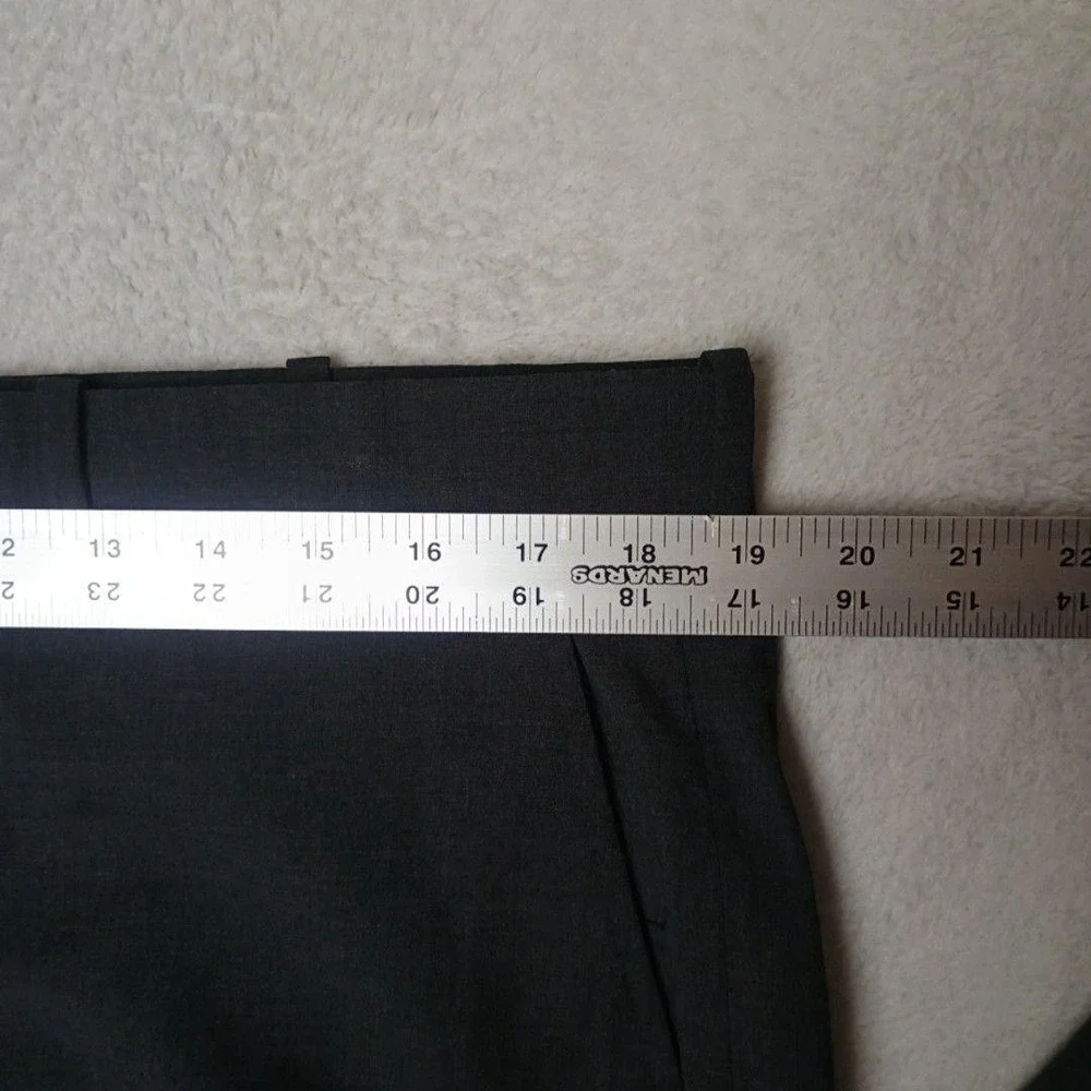 Polo Ralph Lauren Pants Men 36x28 Gray Dress Wool Cuffed Lined Flat Front Hole